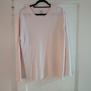 Croft & Barrow Pink Crew Neck Sweater Classic Design